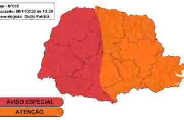 Tempestades de sexta devem ter ventos acima de 80 km/h e chuvas superiores a 50 mm